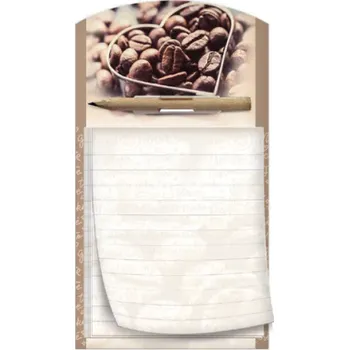 Tiskopis Magnetický trhací zápisník s tužkou - Káva - 1132-0415