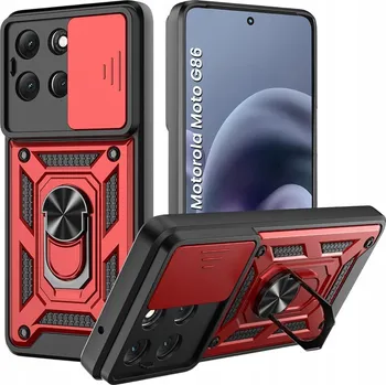 Pouzdro na mobilní telefon Zadní Kryt Erbord pro Motorola Moto G86 červený