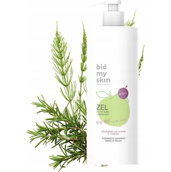 Koupelová kosmetika SPRCHOVÝ GEL ZPEVŇUJÍCÍ ROZMARÝN LÉKAŘSKÝ PŘESLIČKA ROLNÍ 1L Bio My Skin