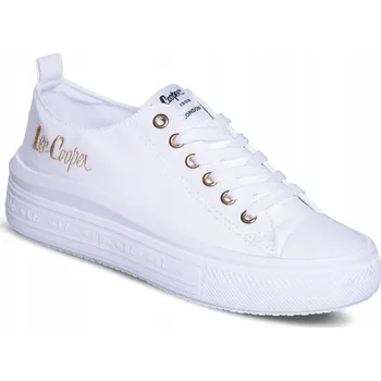 Dámské tenisky TENISKY LEE COOPER LCW-24-44-2462LA, Bílé, velikost 36, na platformě