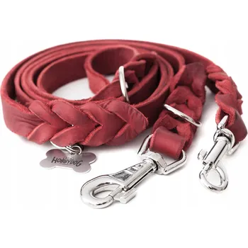 Vodítko pro psa Vodítko Kožené nastavitelné přepínací 18 mm, 225 cm