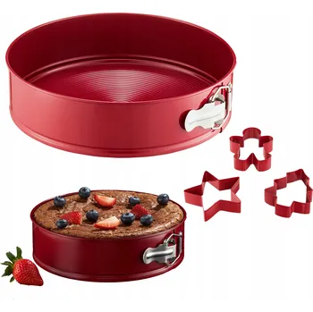 Forma na pečení FORMA NA DORT AMBITION 24 CM KULATÝ VÁNOČNÍ VYSOKÝ PLECH + FORMIČKY