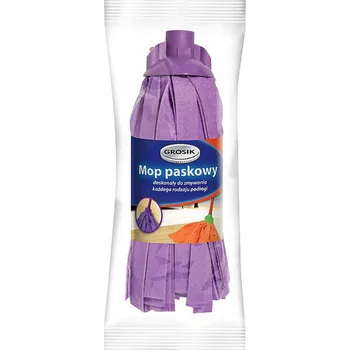 mop PÁSOVÝ MOP FIALOVÝ NÁSTAVEC GROSIK Páskový Vložka Do Mopu Mop na Podlahu