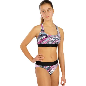 Dívčí plavky Litex Dívčí plavkové kalhotky středně vysoké 6E429 6E429 134