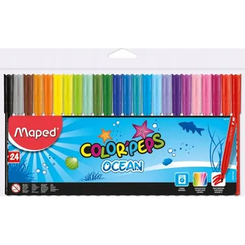 ŠKOLNÍ SADA FIXY PRO DĚTI 24 ks Maped – PĚKNÉ A ZÁŘIVÉ BARVY