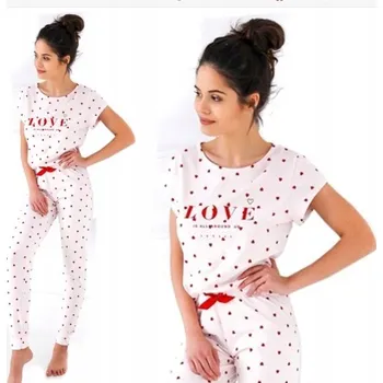 Dámské pyžamo SENSIS AURA Dámské pyžamo se srdíčka bavlna vel. [L]