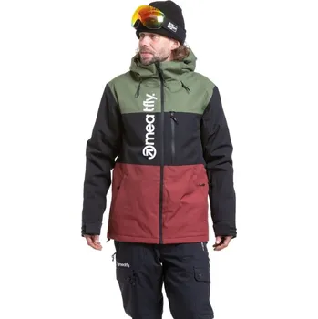 Pánská zimní bunda Meatfly Manifold Jacket 24/25 Bronze Green/Merlot L