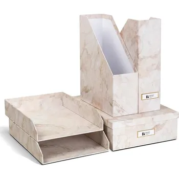 Úložný box Organizér dokumentů Bigso Box of Sweden Holger 5-pack 491589462.99 béžová 02X