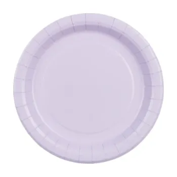 Party nádobí Papírové talíře levandulové 18 cm – 6 ks