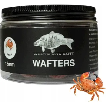 Boilies Nástrahové kuličky WAFTERS KRAB 18mm Wratislavia Baits