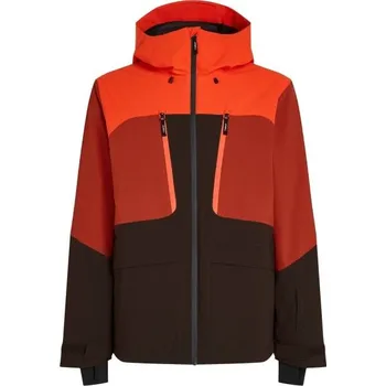 Pánská lyžařská/snowboardová bunda O'Neill FWC'PEAK FIRE S Hnědá, Červená, Oranžová