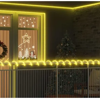 Vánoční dekorace vidaXL Světelný provaz s 240 LED diodami Teplá bílá 10 m PVC [42018940]