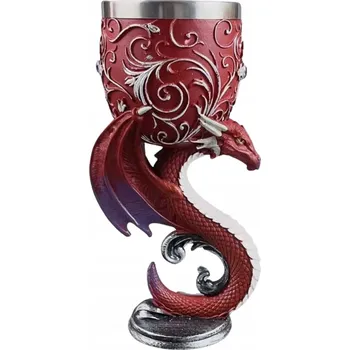 Sklenice PIVNÍ SKLENICE s dračí krví, NEREZOVÁ OCEL 200 ML LARP RPG