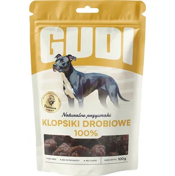 Pamlsek pro psa GUDI Kuřecí Klopsy 100g Přírodní psí pamlsek Pochoutky ze 100% Masa