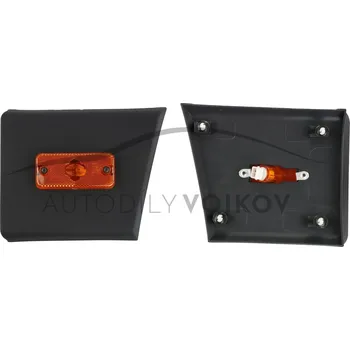 Lišta karosérie Boční lišta dveřního rámu s pozičním světlem levá (černá) Fiat Ducato 2006-