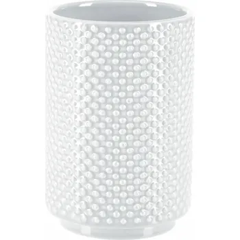 Spirella kelímek na zubní kartáčky MERO, bílý, keramika