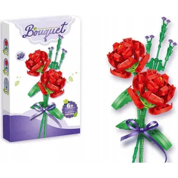 ostatní stavebnice STAVEBNÍ STAVEBNICE KYTICE RŮŽÍ - SADA KVĚTIN 200 DÍLŮ