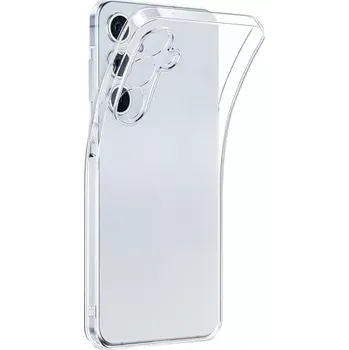 Pouzdro na mobilní telefon Průhledné pouzdro CLEAR CASE 2 mm pro Samsung Galaxy S25 FE – ochrana fotoaparátu (Průhledné pouzdro CLEAR CASE 2 mm pro Samsung Galaxy S25 FE s ochranou fotoaparátu – tenké TPU pouzdro chránící telefon i čočky)