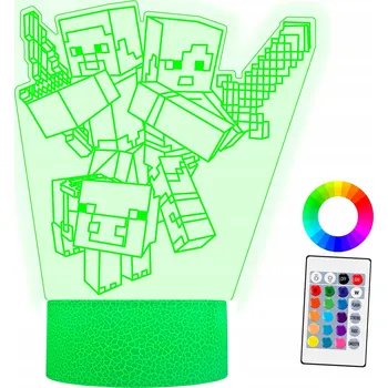 Lampička Noční lampa | Diamond3DLamp vícebarevná