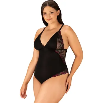 Dámské erotické body Jemné body Vanessme teddy 2XL/3XL - Obsessive Barva: černá, Velikost: 2XL/3XL