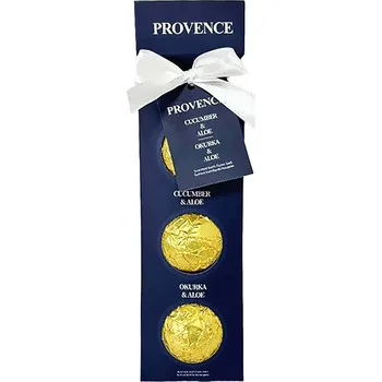 Šumivá bomba do koupele PROVENCE okurka, aloe 3x90g