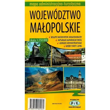 Województwo małopolskie mapa administracyjno-turystyczna 1:250 000 Kolektiv autorů