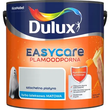 barva na zeď Dulux EasyCare Odolná proti skvrnám Barva Matný Vznešená platina 2,5L