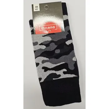 Pánské ponožky Pánské ponožky Moro - 38-41 / černá/šedá