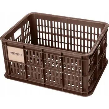 Úložný box Košík na kolo Basil Crate S hnědý 17,5 l