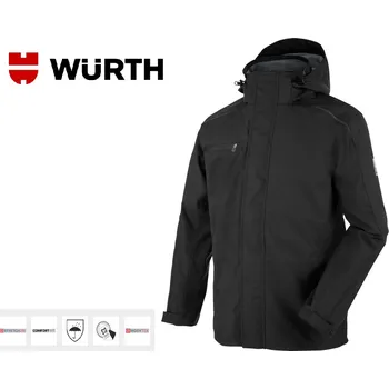 Moto bunda DEŠŤOVÁ BUNDA WURTH MODYF CETUS ČERNÁ vel. L