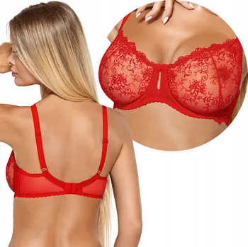 Podprsenka Měkká podprsenka Jenny PariPari červená 80E