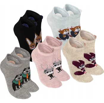 Dámské ponožky Dámské Bavlna Kotníkové Ponožky Ponožky 5 párů 39-42