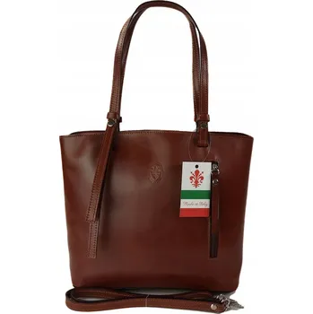 Vera Pelle kabelka kufřík z pravé kůže, vícebarevná