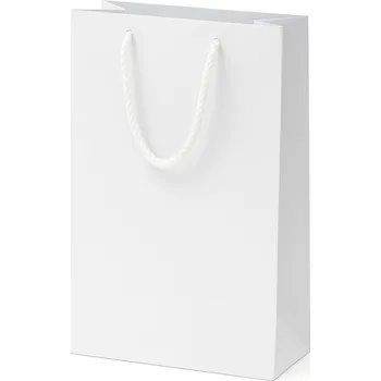 Dárková taška Dárková taška bílá, ozdobná taška na Dárek, balení 22x16x8 cm