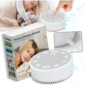 Bluetooth reproduktor Přístroj na spaní White Noise Sound s 6 uklidňujícími zvuky a nočním světlem