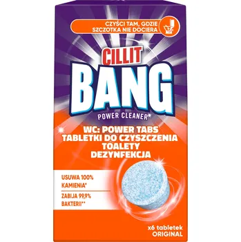 WC čistič Cillit Bang WC Tablety pro čištění toalety, dezinfekční, 6 kusů