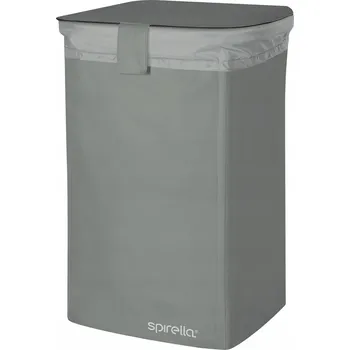 Koš na prádlo Spirella koš na prádlo CLASSIC L, šedý, polyester, 50 L