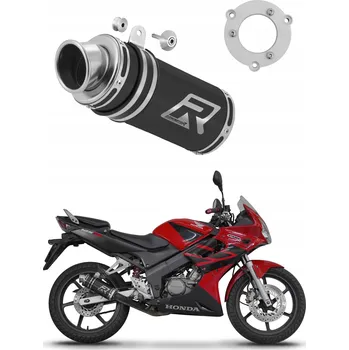 Výfuk pro motocykl CBR 125 2004 - 2010 výfuk tlumič GP1 BLACK DOMINATOR