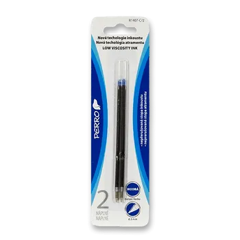 Náplň do psacích potřeb Pentel R1407- náplň do kuličkového pera - modrá, 2 ks