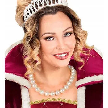 Náhrdelník NÁHRDELNÍK KRÉMOVÉ KORÁLKY PERLY RETRO STYL BIŽUTERIE PERLIČKY 20. LÉTA HVĚZDY