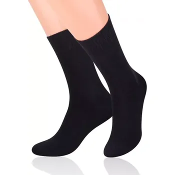 Pánské ponožky Pánské ponožky 015 Fortte black - Steven černá 44/46