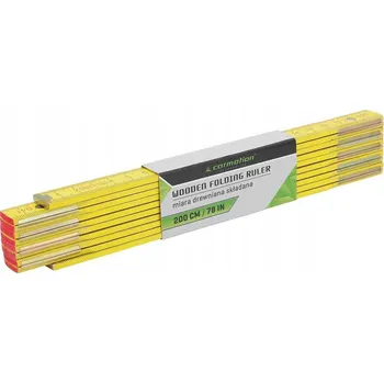metr NEO 74-020 Skládací dřevěný metr 2m bílo-žlutý