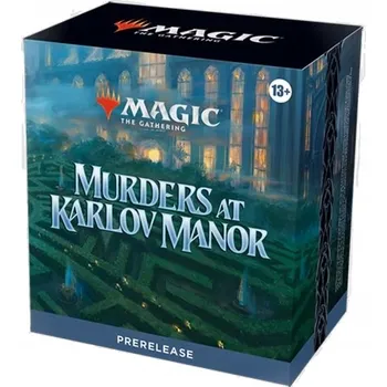 Sběratelská karetní hra Karta Magic: The Gathering Předpremiérový balíček MtG Vraždy v Karlově panství Wizards Of The Coast