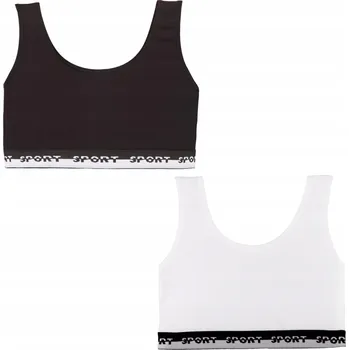 Podprsenka Měkká bavlněná podprsenka top pro dívky, pohodlné balení 2 kusů, velikost 128 MORAJ