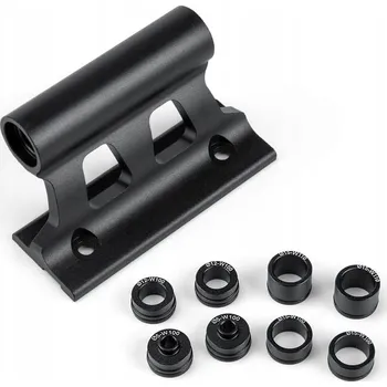 DRŽÁK KOLA ZA VIDLICI NA STŘECHU ČERNÝ + ADAPTÉRY PRO UPEVNĚNÍ DO AUTA