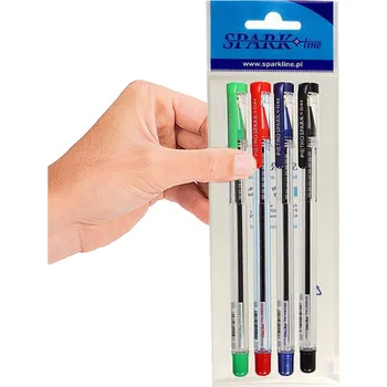 Fixy , sada 4 kancelářských per, čtyři fixy 4F, sada per ve 4 barvách, kancelářská fixy 1 ks