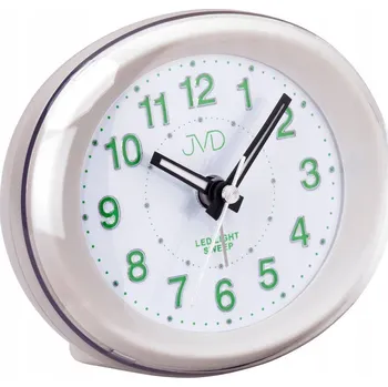 Budík OVÁLNÍ BUDÍK JVD SRP810.11 S PODSVÍCENÝMI ČÍSLICEMI