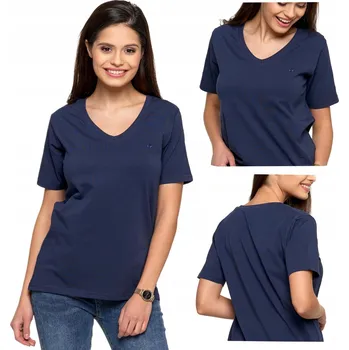 Dámské tričko Dámské tričko PREMIUM Bavlna Tričko Pohodlné Výstřih do V MORAJ S