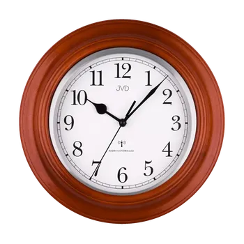 Hodiny Dřevěné módní rádiem řízené hodiny JVD NR27043.23 francouzského vzhledu