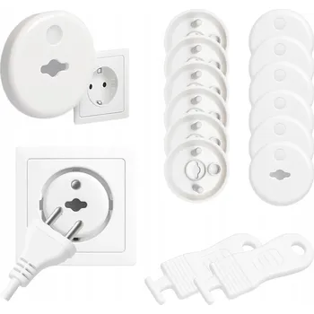 Zabezpečení zásuvky KREOleo ochranná záslepka s kolíkem bílá 1 ks